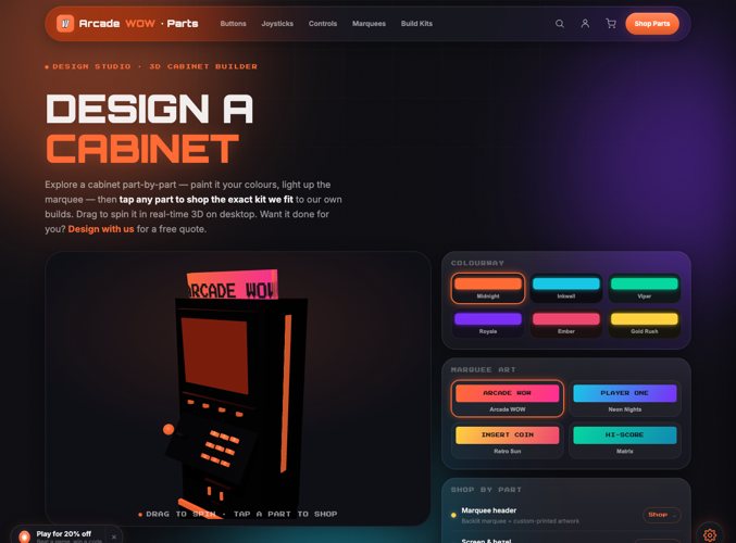 3D cabinet configurator