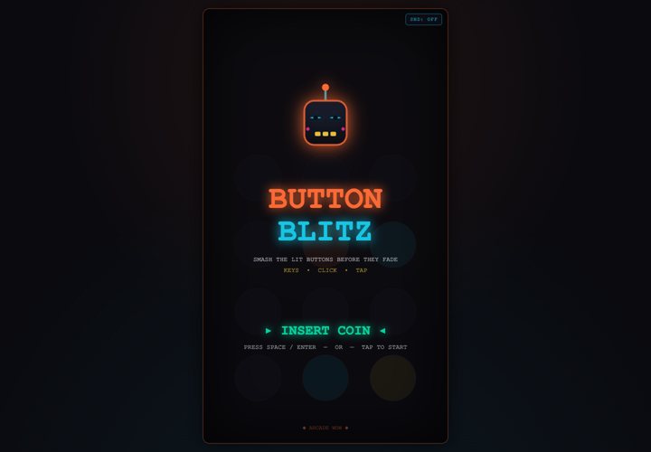 BUTTON BLITZ — Arcade WOW