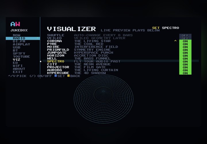 AWOW Jukebox — visualiser library
