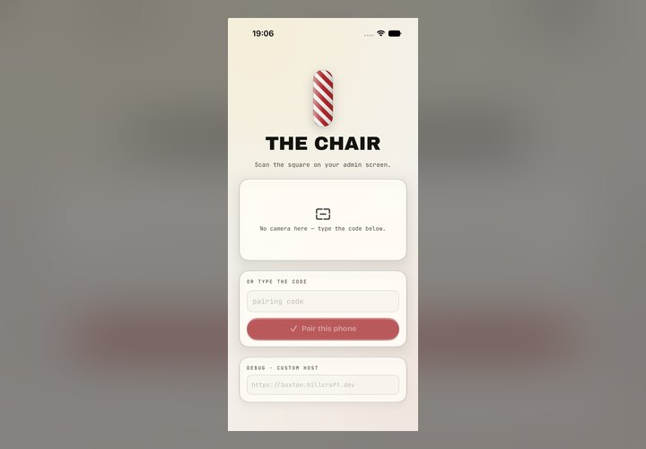 The Chair native app