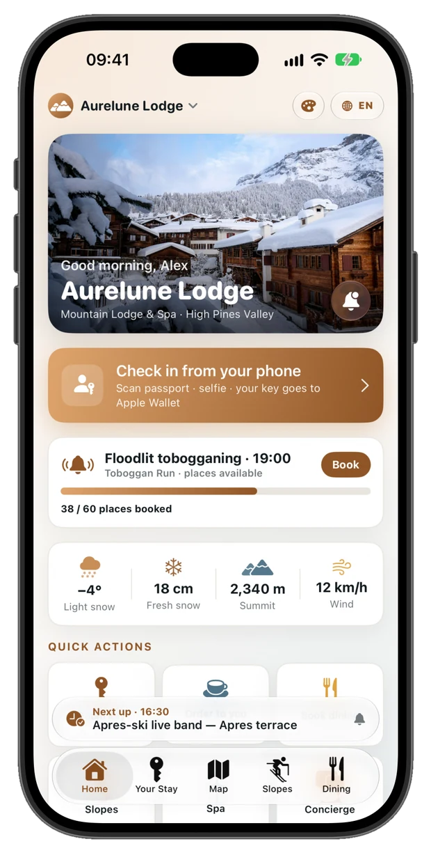 Aurelune Lodge · dağ oteli ve spa