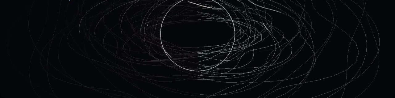 HORIZON visualizer: orbits smeared into an accretion disc