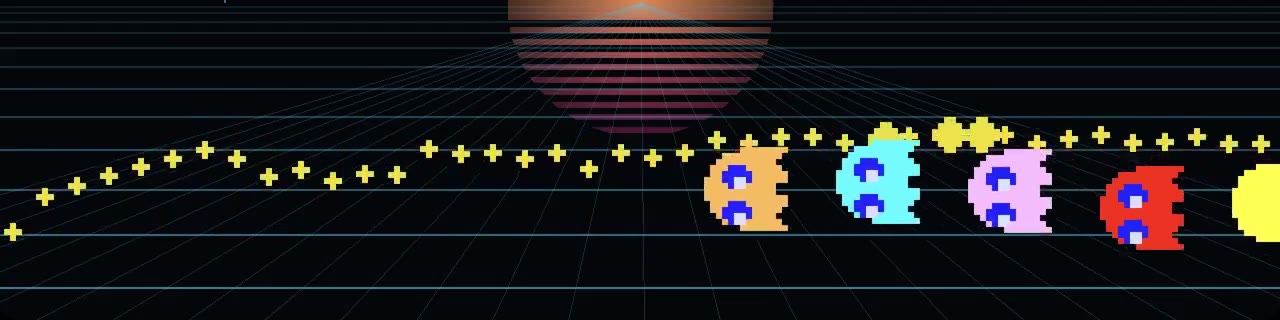 PACMAN visualizer: a pellet chomp running along the spectrum